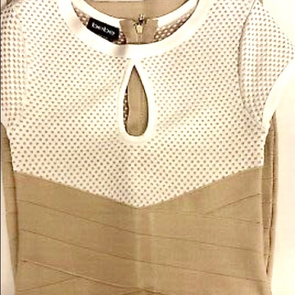 New. Bebe Bandage Dress. Drop Dead Gorgeous Dress by Bebe  Looks like 2-pc Med - Picture 9 of 10